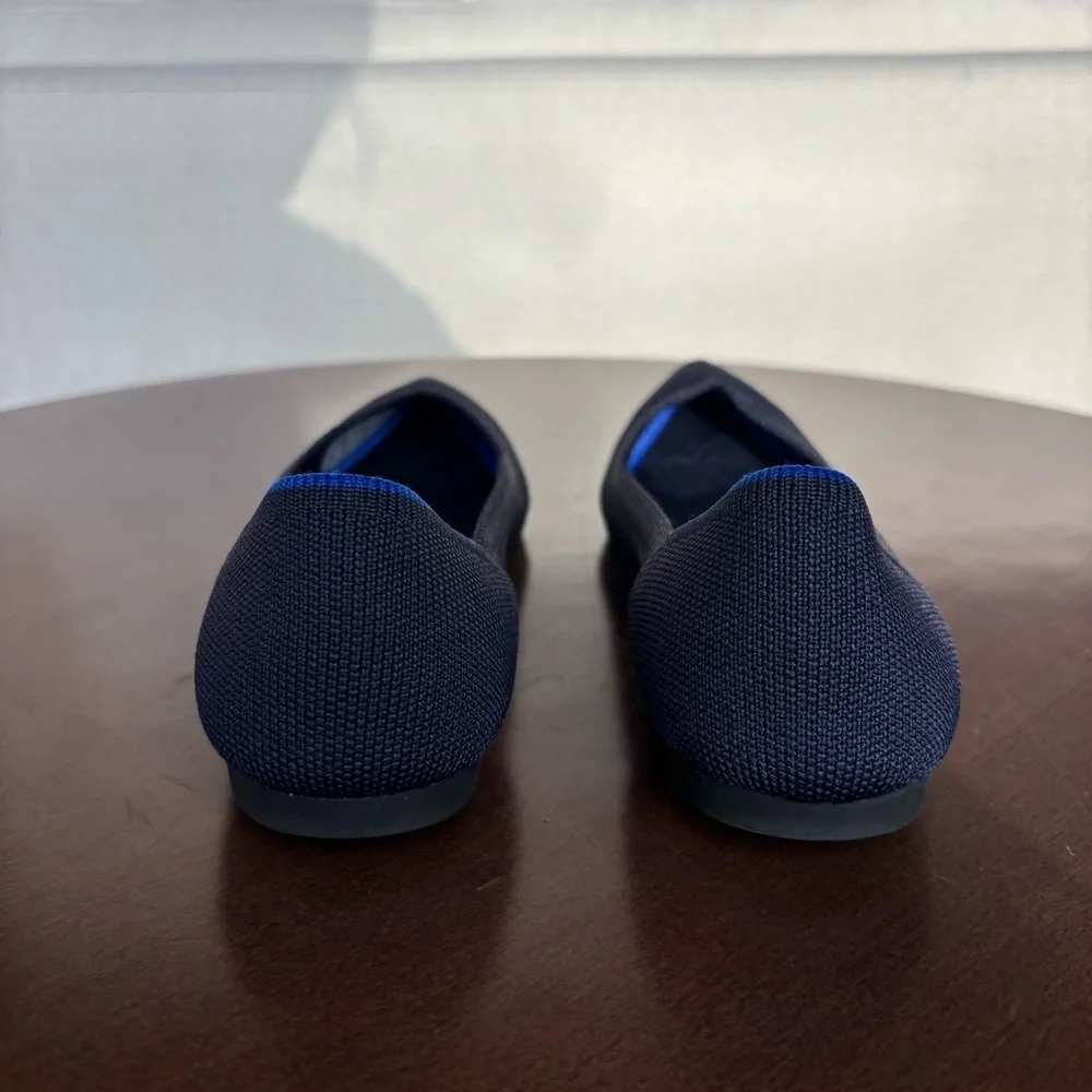 Rothy's Women’s The Point Maritime Navy‎ Slip On Flats Ballet, Size 7